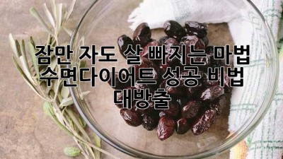 😴 잠만 자도 살 빠지는 마법? 수면다이어트 성공 비법 대방출! 🤫